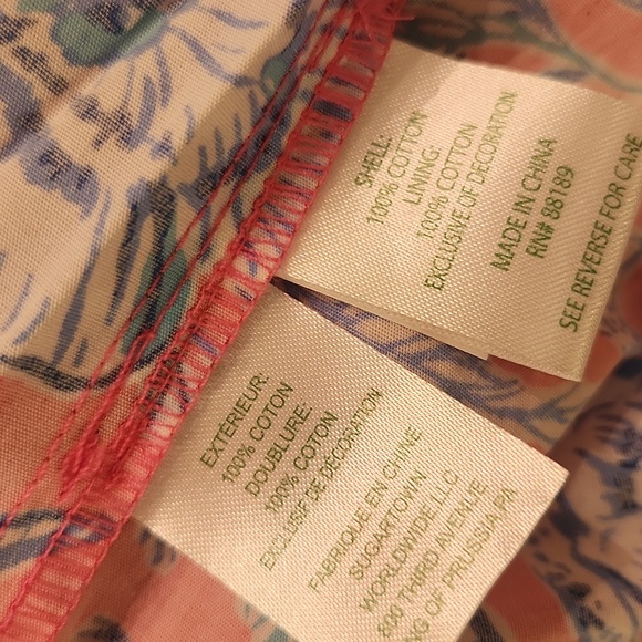 Lilly Pulitzer Ginge Shift Romper in Roxie Pink/Wave N Sea NWT Size 6 - Picture 15 of 16